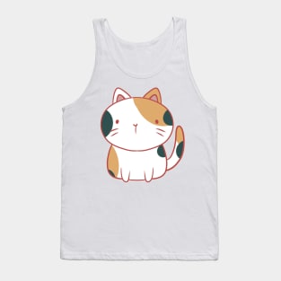 Calico cat illustration Tank Top